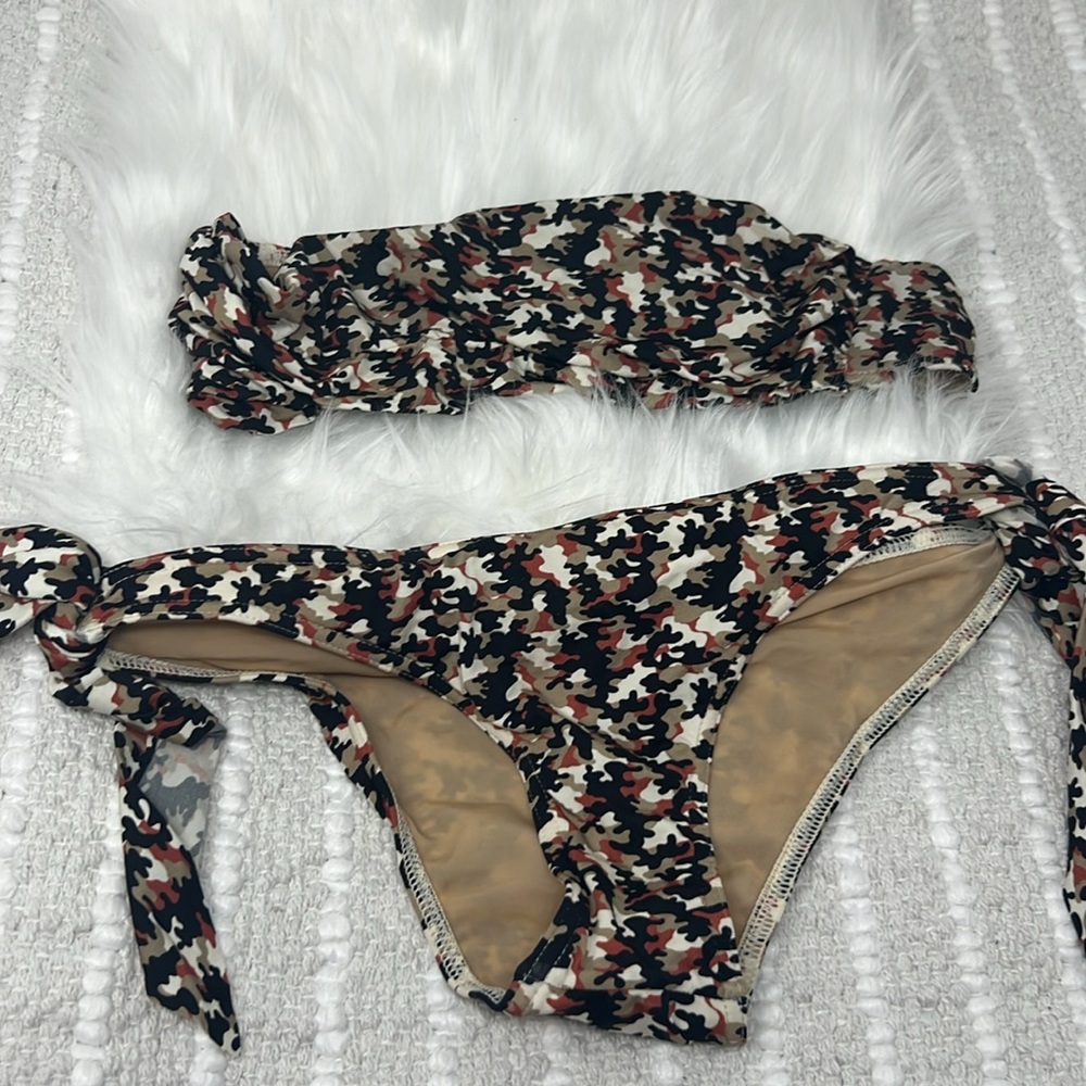 Tomas Maier Printed Strapless Bikini Women’s EU Size 38 Two piece Swimsuit